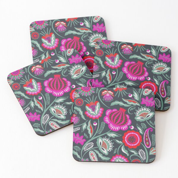 Item preview, ethnic vivid flowers designed and sold by haroulita.