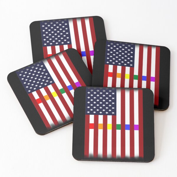 Item preview, LGBT Community Gay Pride Rainbow American Flag T Shirt designed and sold by Urbane  Designs.