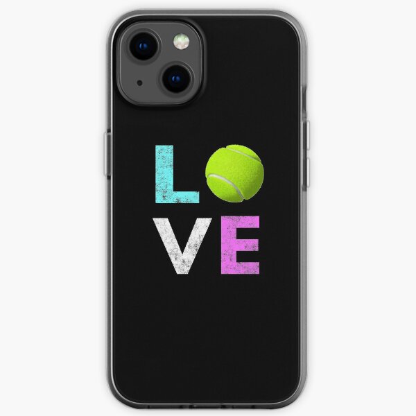 Fantastisches Tennisgeschenk für Mädchen u. Frauen LIEBEN Tennis-Liebe iPhone Flexible Hülle