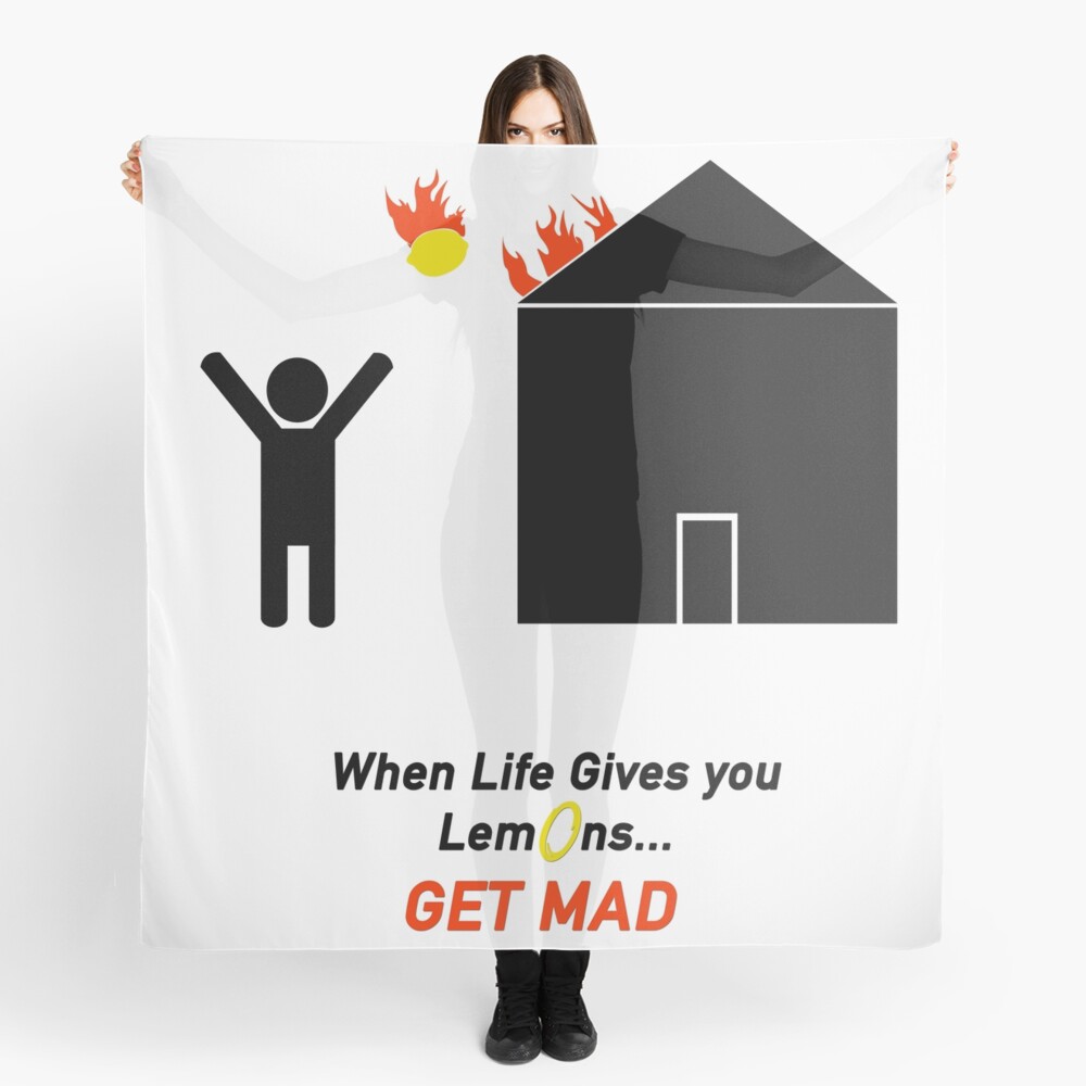 "When Life Gives You Lemons, Get Mad Portal 2" Scarf by