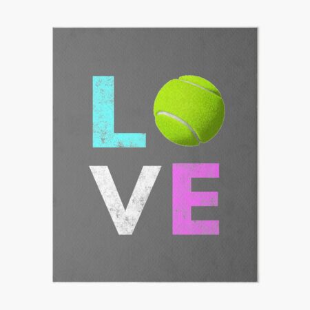 Awesome Tennis gift for Girls & Women LOVE Tennis Love Art Board Print