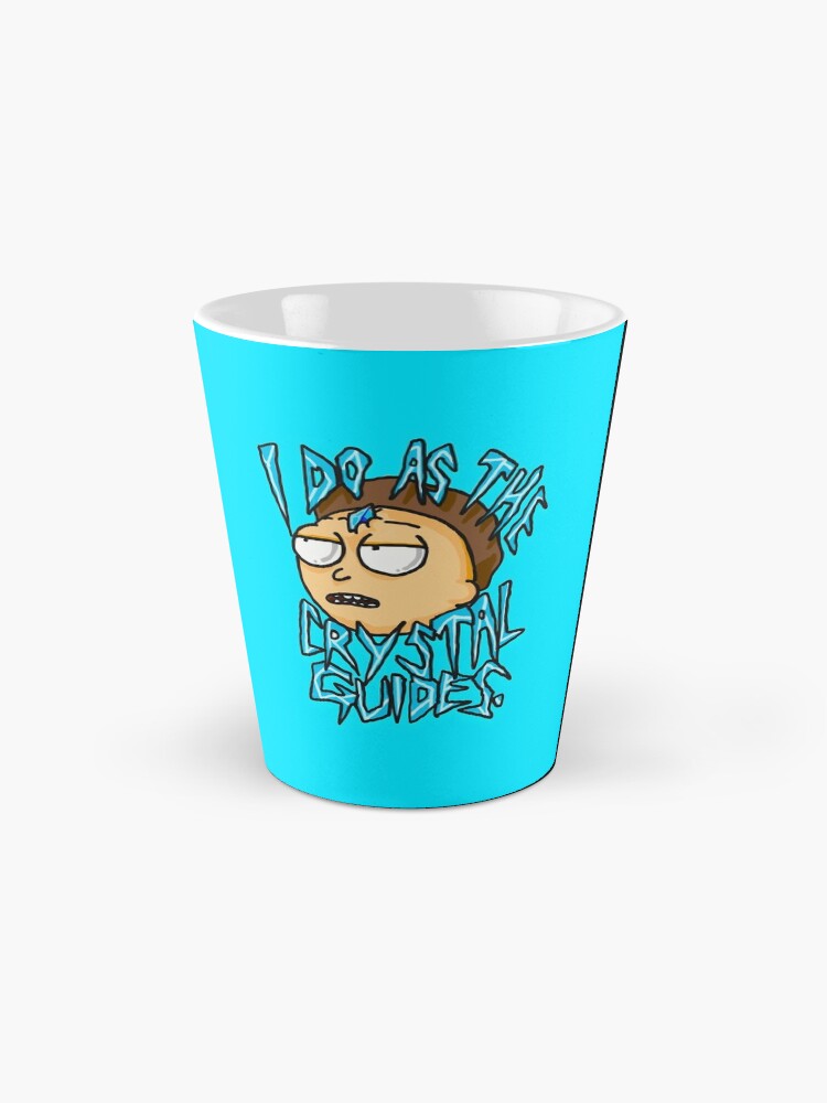 Alternate view of Morty "I Do As The Crystal Guides" quote from Rick and Morty™ Death Crystal Mug