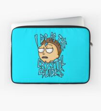 Morty "I Do As The Crystal Guides" quote from Rick and Morty™ Death Crystal Laptop Sleeve