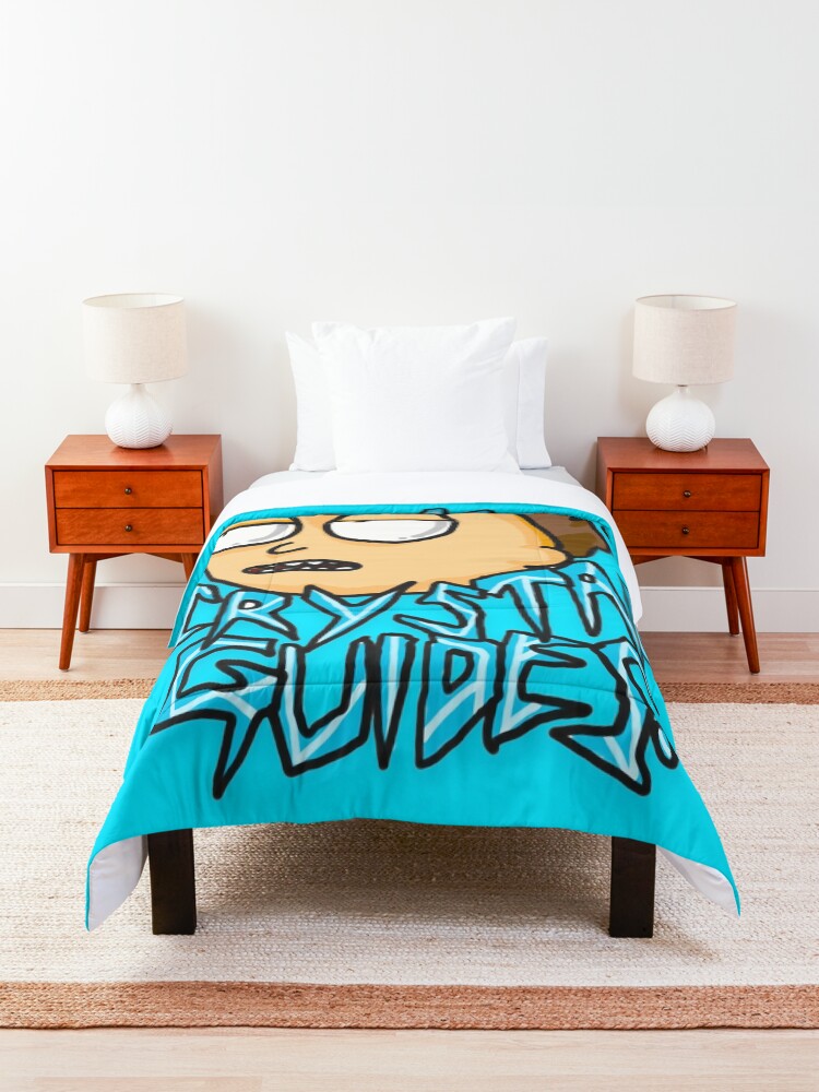 Alternate view of Morty "I Do As The Crystal Guides" quote from Rick and Morty™ Death Crystal Comforter
