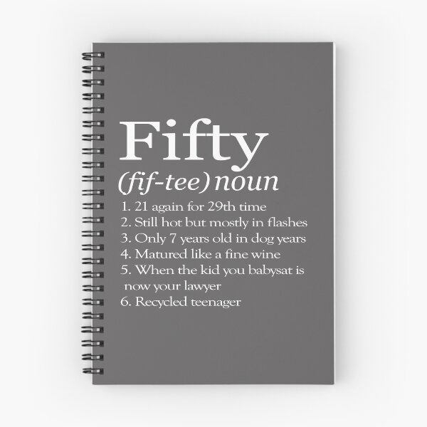 Item preview, Funny Fifty definition great 50th Birthday gift for men & women designed and sold by LGamble12345.