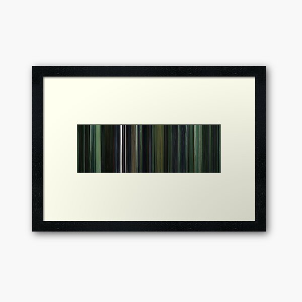 Moviebarcode: The Matrix (1999) Framed Art Print