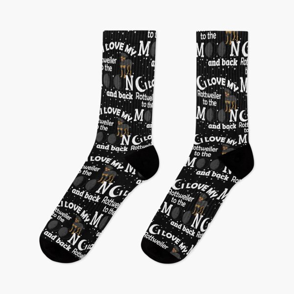 Item preview, I Love My Rottweiler to The Moon And Back - Christmas And Birthday Gift Ideas For Dog Lovers designed and sold by ASClothDesign.