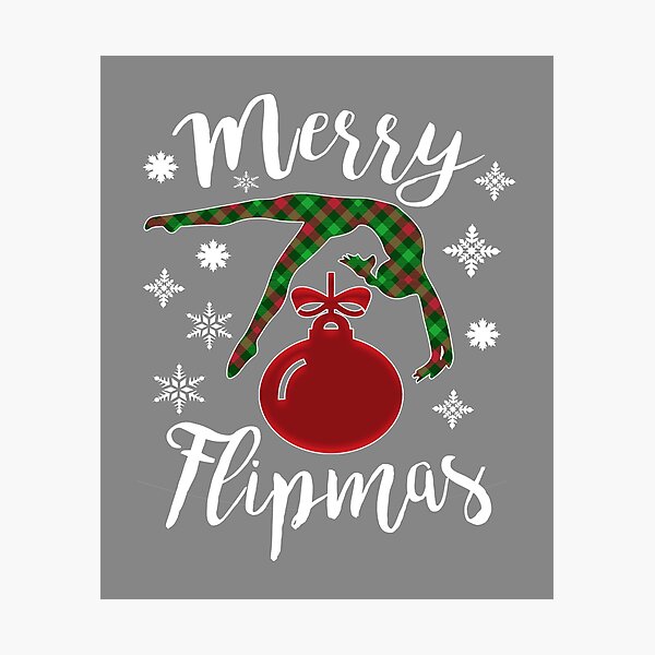 Item preview, Top Fun Merry Flipmas Christmas Gymnastics Design designed and sold by LGamble12345.