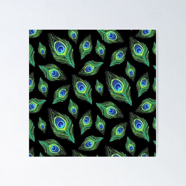 peacock feathers Poster