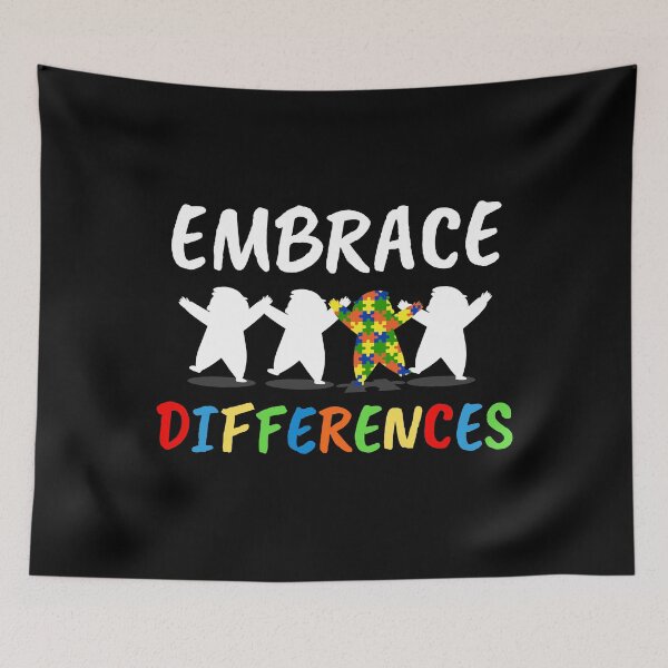 Item preview, Meaningful Autism Awareness Gift - Autistic Gifts - Aspergers Gifts - Embrace Differences designed and sold by kntranhoang.