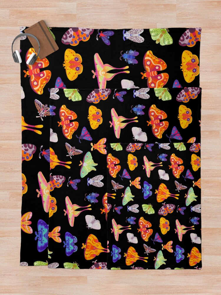 Alternate view of Moth Throw Blanket