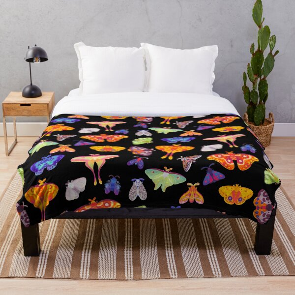 Moth Throw Blanket