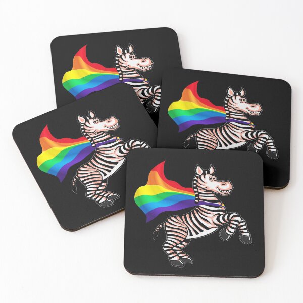 Item preview, LGBT Community Pride Zebra Rainbow Flag T Shirt designed and sold by Urbane  Designs.