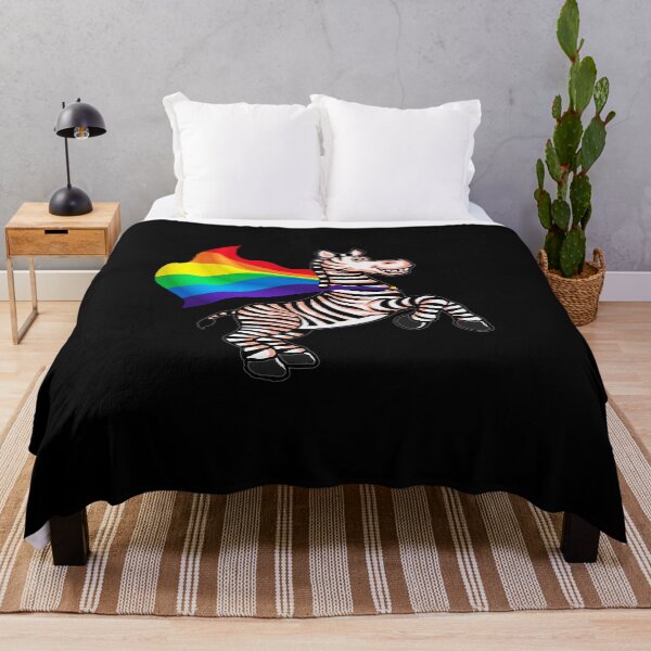 Item preview, LGBT Community Pride Zebra Rainbow Flag T Shirt designed and sold by Urbane Designs.