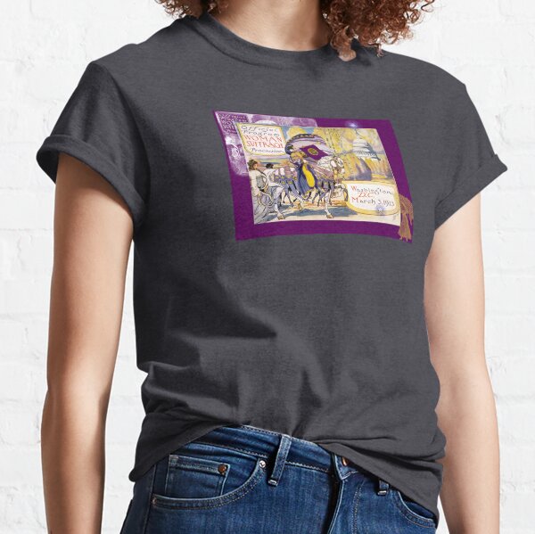 Women's March On Washington 1913, Women's Suffrage With Gorgeous Purple Embellishments, Classic T-Shirt