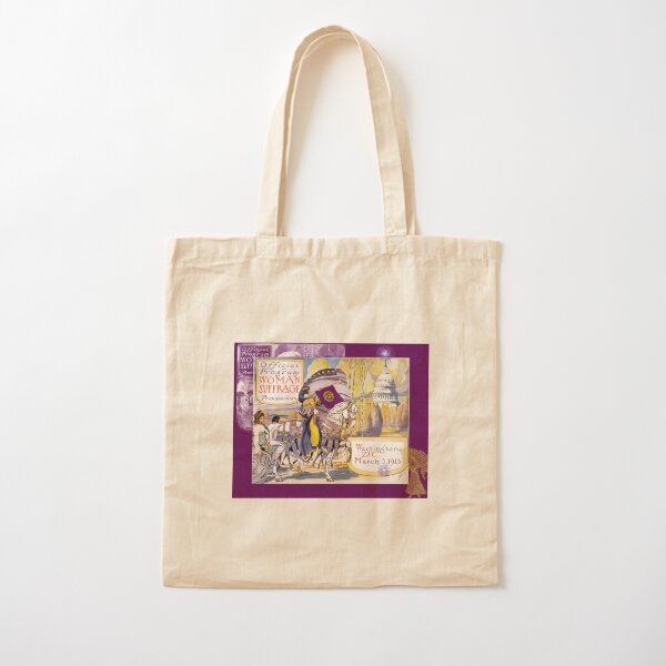Women's March On Washington 1913, Women's Suffrage With Gorgeous Purple Embellishments, Cotton Tote Bag