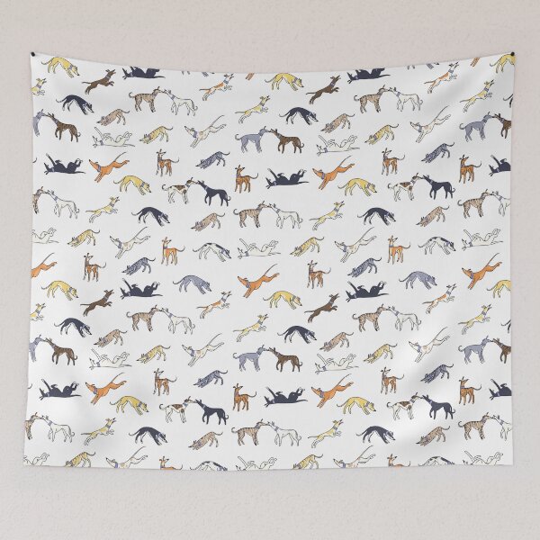 Item preview, Leaps and Hounds (White) designed and sold by GreytGreys.