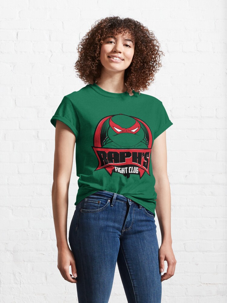 Thumbnail 4 of 7, Classic T-Shirt, Raph's Fight Club designed and sold by Randy Verschueren.