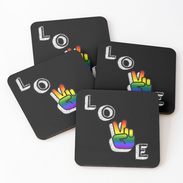 Item preview, LGBT Pride Love Peace Sign T Shirt designed and sold by Urbane  Designs.