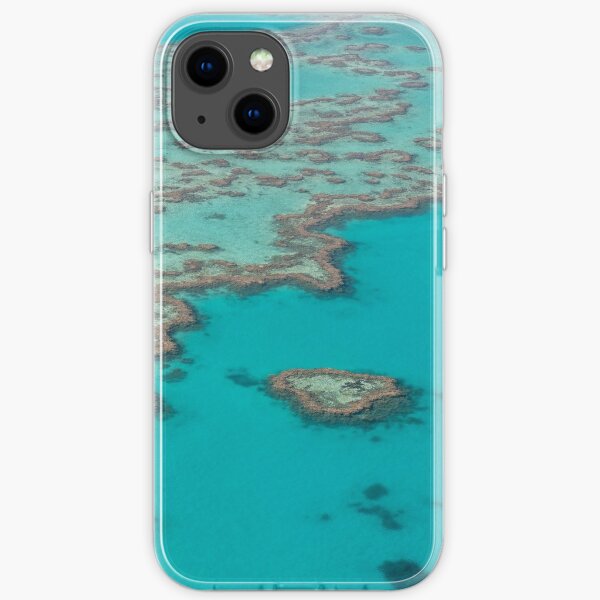 Heart Reef, Great Barrier Reef, Whitsundays  iPhone Soft Case