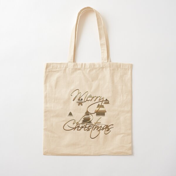 Merry Christmas Cotton Tote Bag