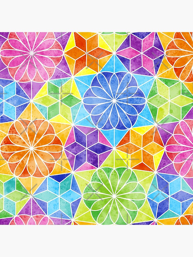 Rainbow mandala kaleidoscope by nobelbunt