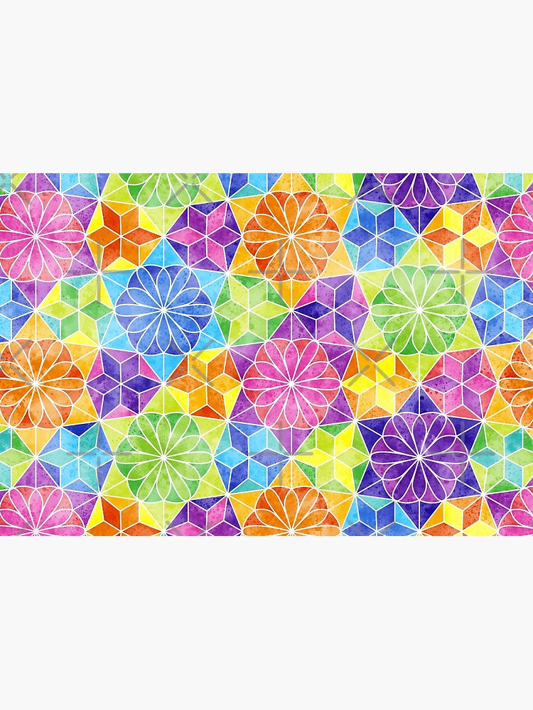 Rainbow mandala kaleidoscope by nobelbunt