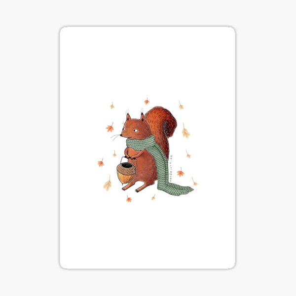 Little squirrel design Sticker