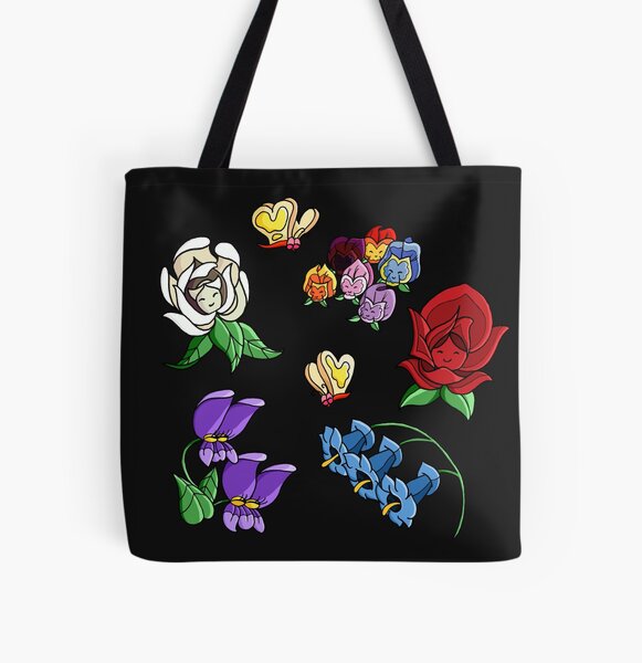 Flores de las maravillas Bolsa estampada de tela