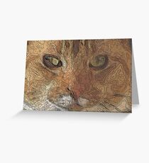 ContourCat Greeting Card