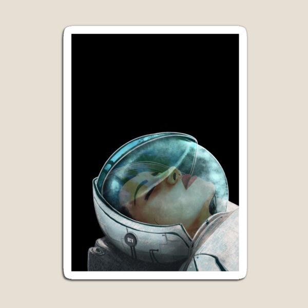 Astronaut Girl | Floating in Space Magnet