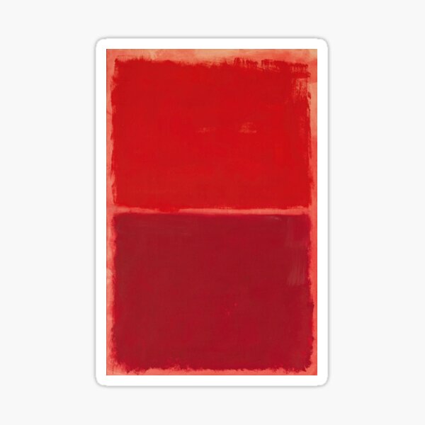 Mark Rothko - Red Painting (Abstract Expressionist Painting / Art) Sticker