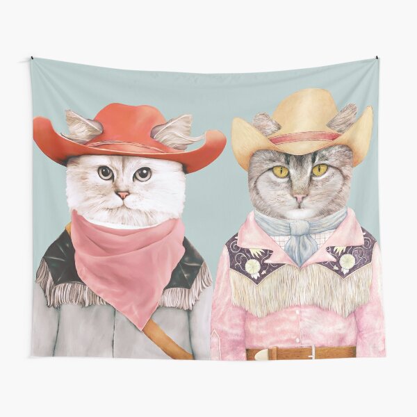 Cowboy Cats Tapestry