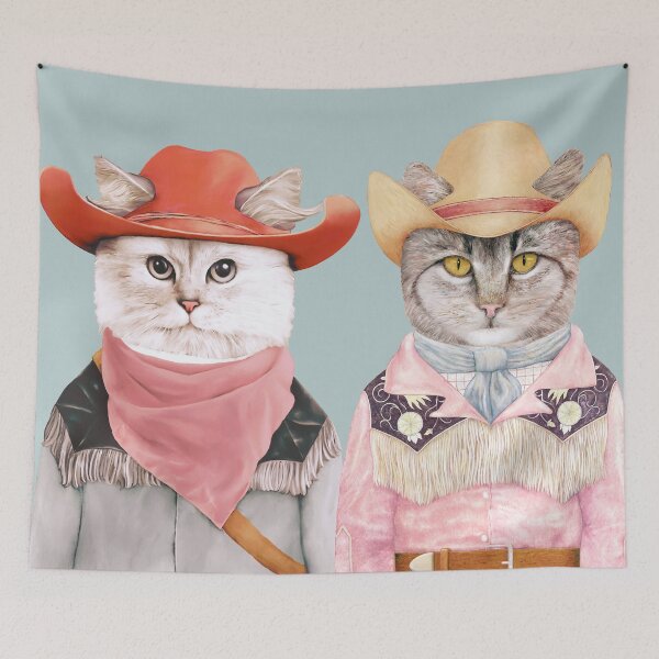 Aperçu de l'œuvre Chats de cow-boy créée et vendue par AnimalCrew.