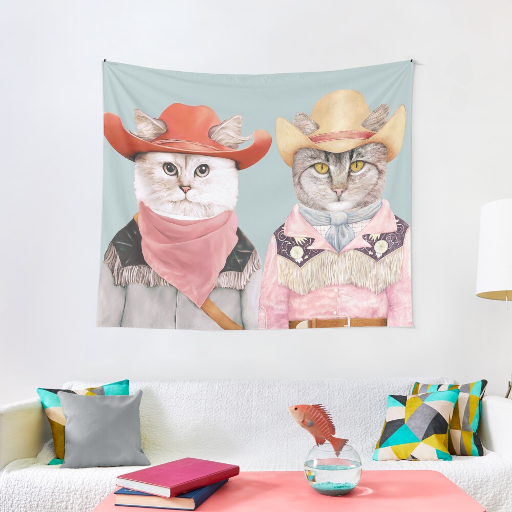 Cowboy Cats Tapestry