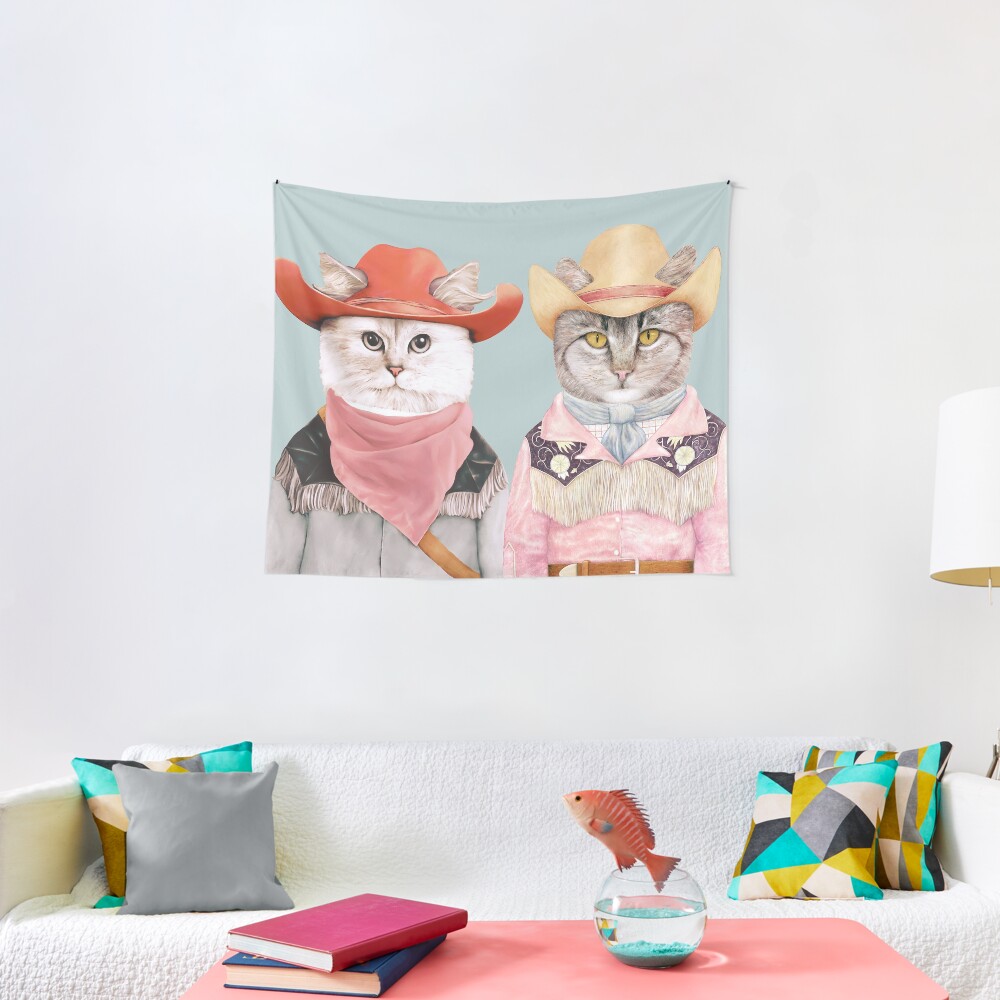Cowboy Cats Tapestry