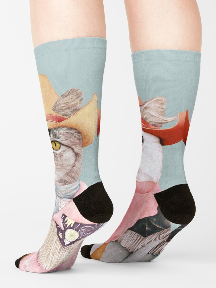 Thumbnail 4 of 5, Socks, Cowboy Cats designed and sold by AnimalCrew.