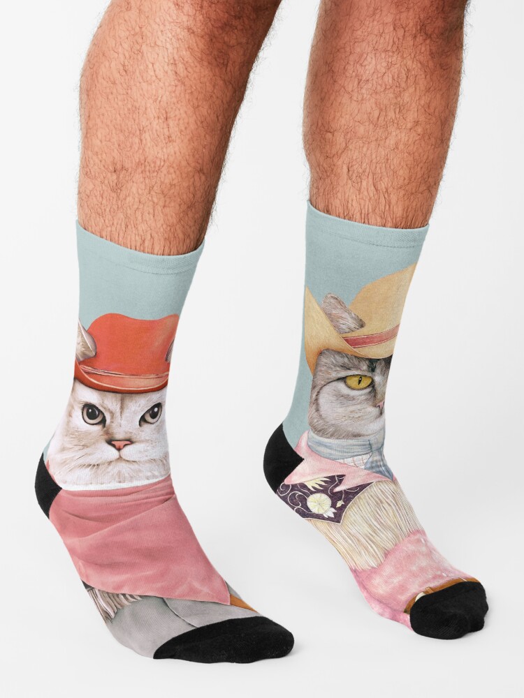 Thumbnail 3 of 5, Socks, Cowboy Cats designed and sold by AnimalCrew.