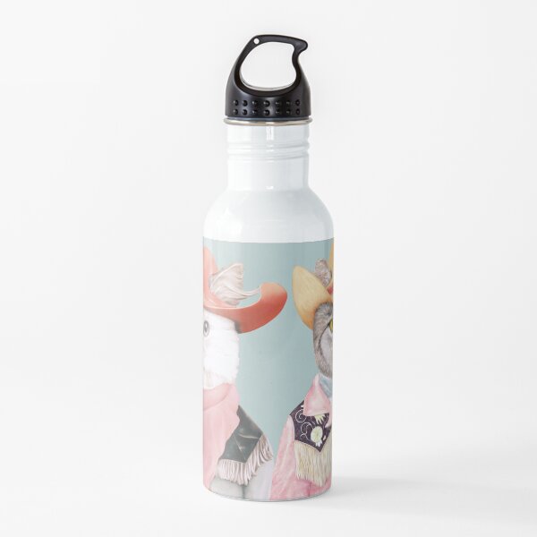 Cowboy Cats Water Bottle