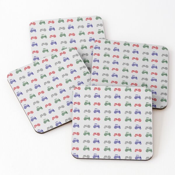 Item preview, Tractor Pattern Red Green Blue Grey | Grey designed and sold by SJ Designs.