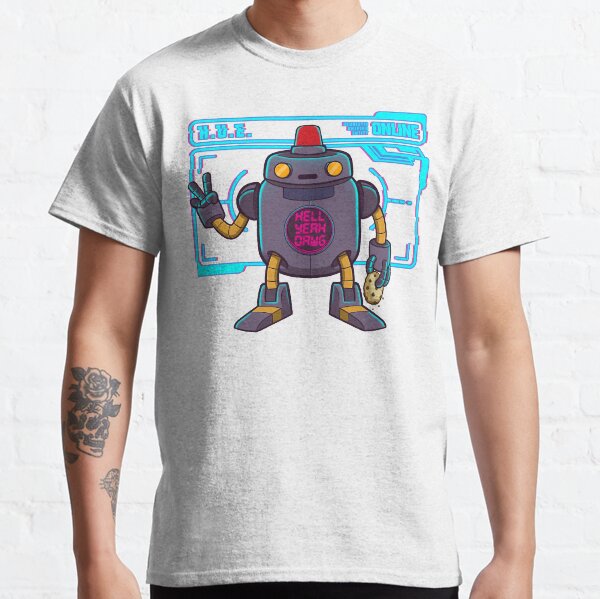Final Space H.U.E. the Artificial Intelligence Hell Yeah Dawg (glitch but with a cookie) Classic T-Shirt