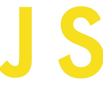 Artwork thumbnail, JS Yellow Text Design for JavaScript Developers/Programmers by geeksta