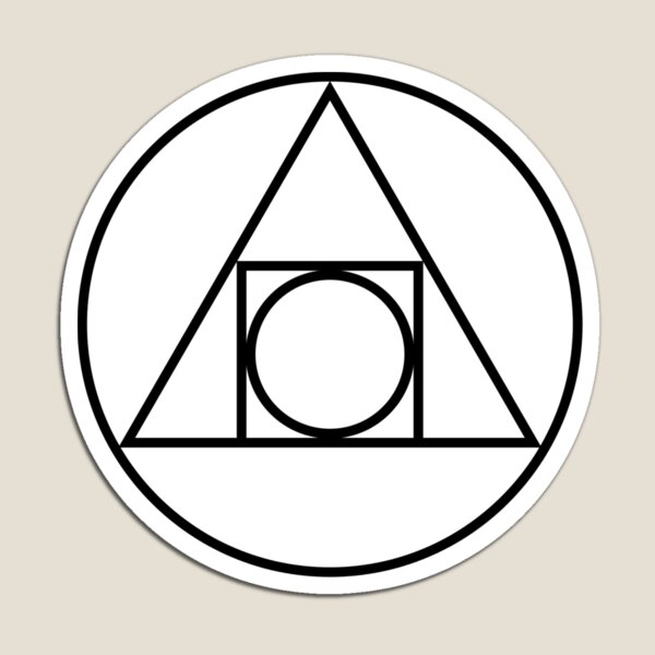 Symbol triangle circle square Magnet