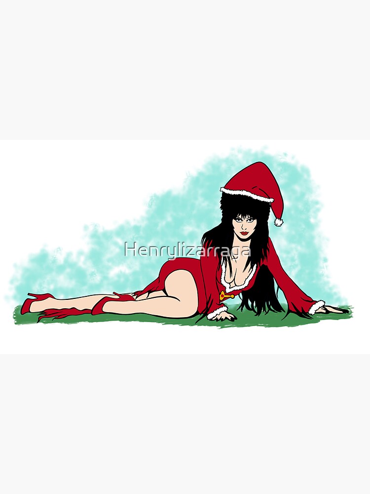 Elvira Pin Up Sticker for Sale by RooBooCo