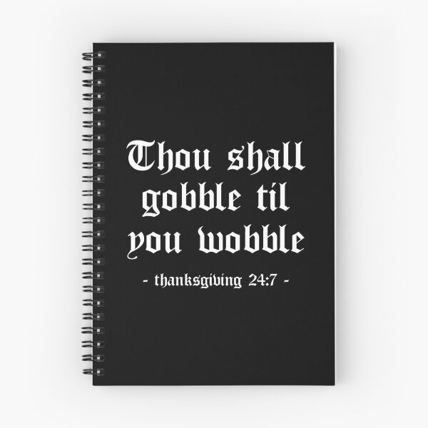 Item preview, Thou Shall Gobble Til You Wobble Thanksgiving designed and sold by 4wordsmovement.