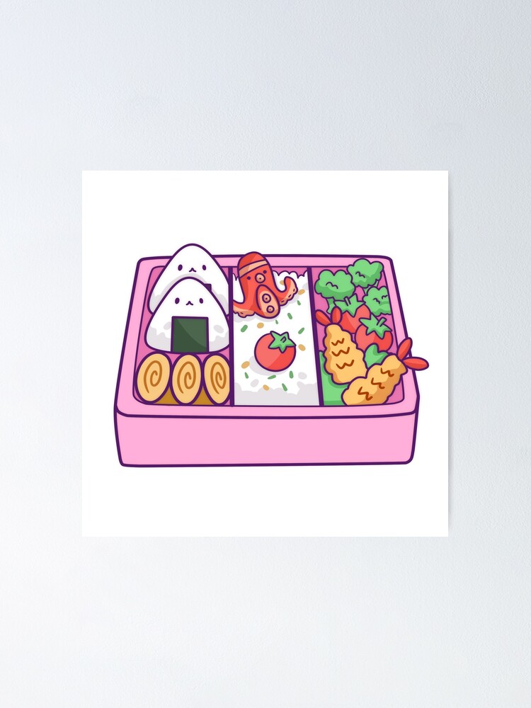 Kawaii Bento Box Sticker for Sale by OtakuAtWork