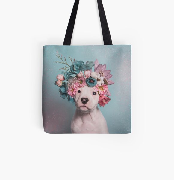 Flower Power, Salty All Over Print Tote Bag
