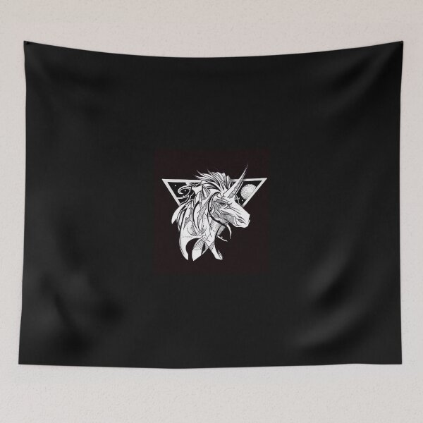 Item preview, Beautiful Unicorn Warrior All Black designed and sold by Highlandwarrior.