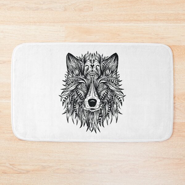 Item preview, Wolf, wolf's head, mandala designed and sold by DerSenat.