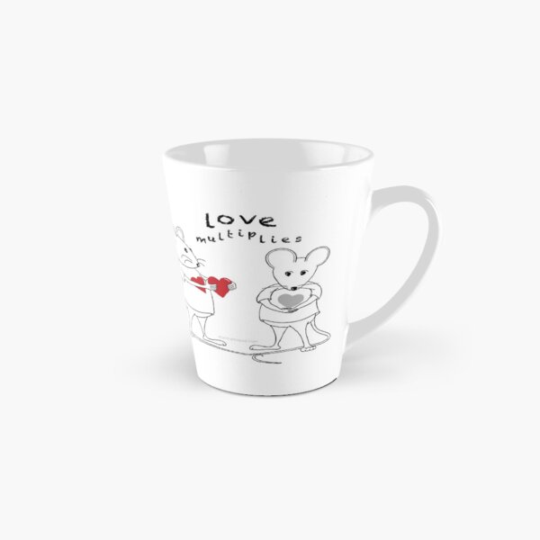 MantraMouse® Love Multiplies Cartoon Tall Mug